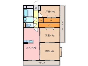 チェレステSUZUKAの物件間取画像